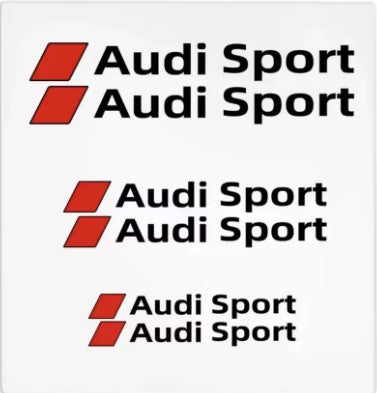 6pcs Heat-Resistant Caliper Decals for Audi Sport and S Line Vinyl Stickers