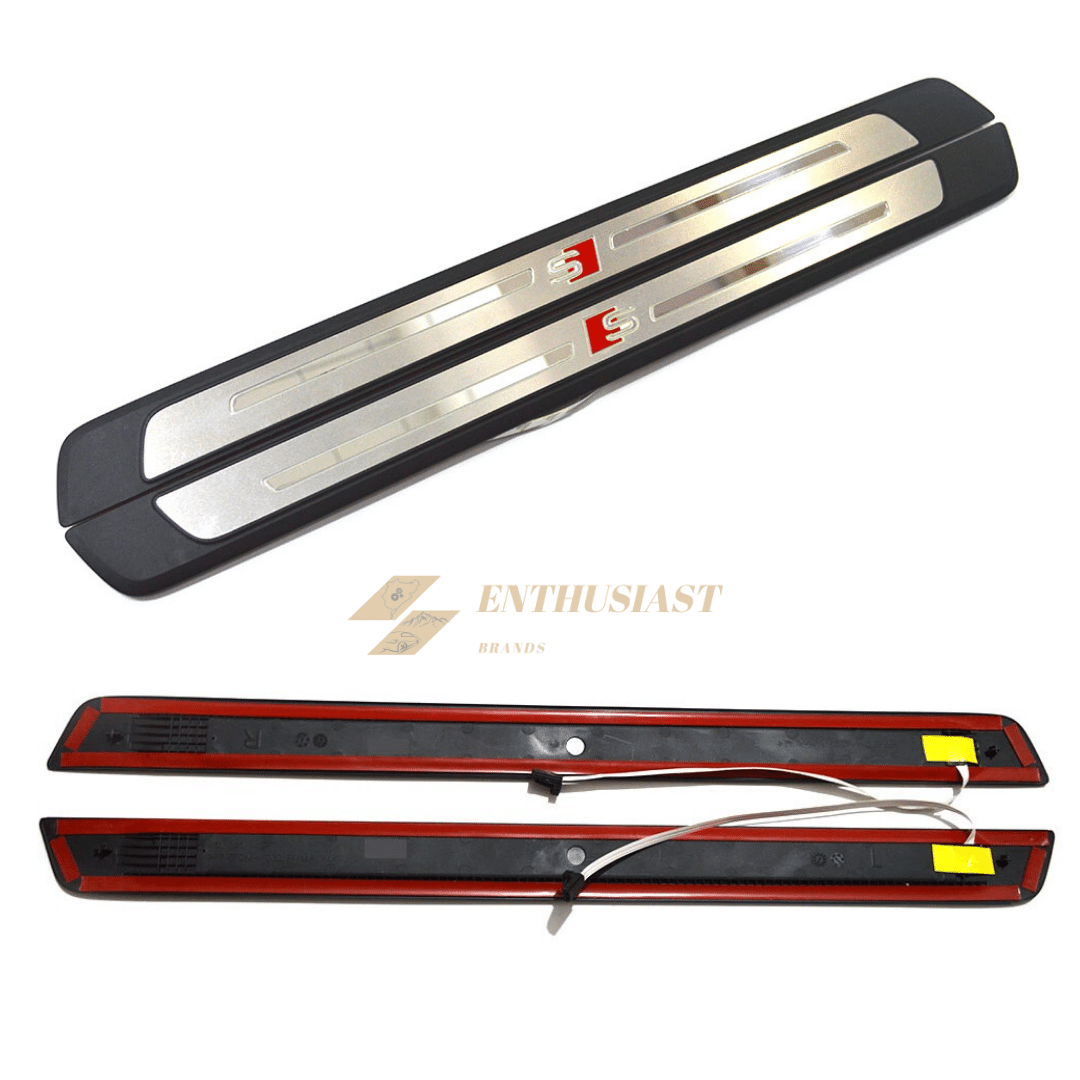 Illuminated S-line Door Sill Welcome Light Scuff Plate for Audi B9 A4/A5/Q5