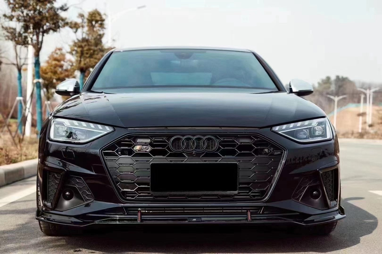 RS Honeycomb Front Grille for 2020+ Audi A4/S4/RS4 B9.5 Models