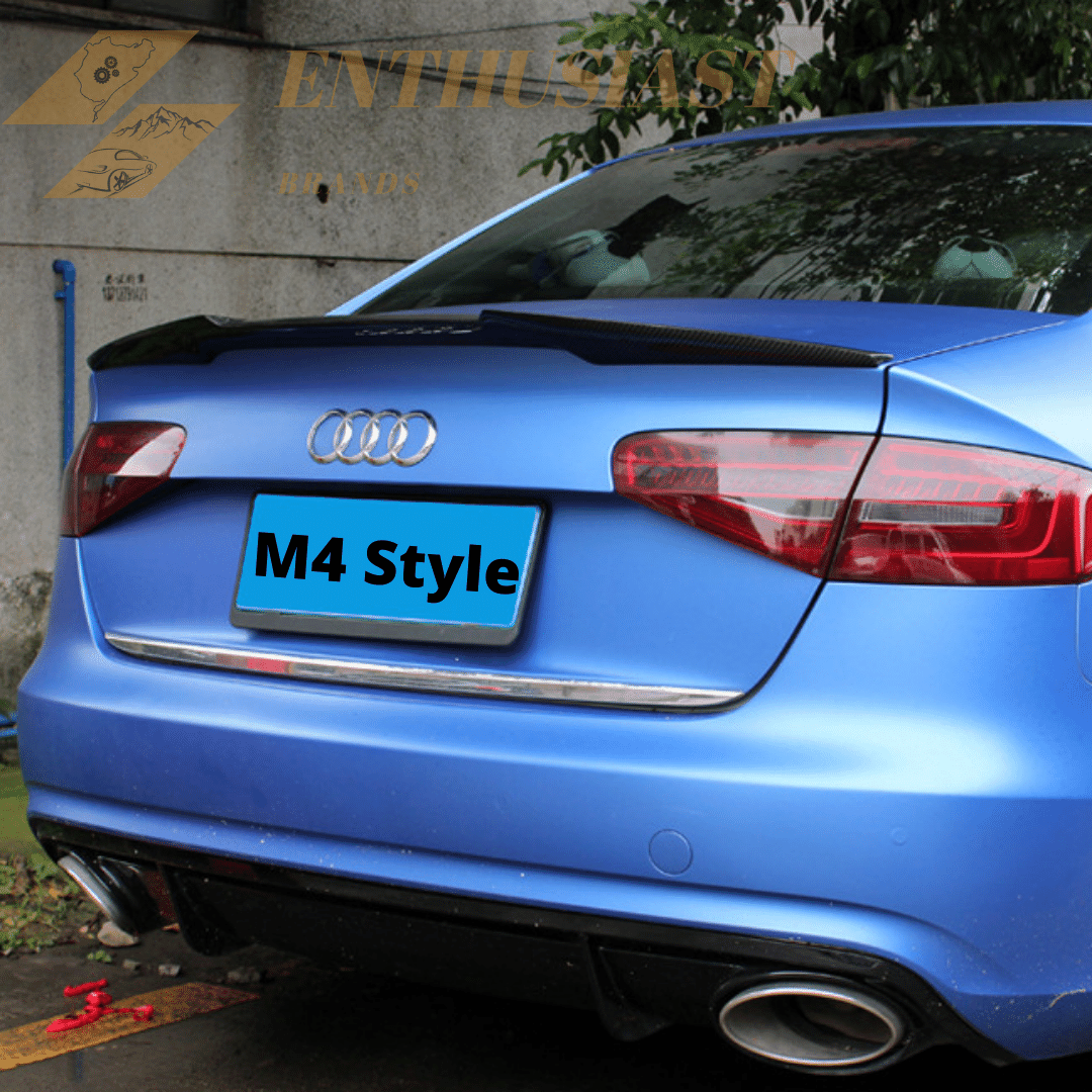 Rear Carbon Fiber Trunk Spoilers for Audi A3/A4/A5 Models