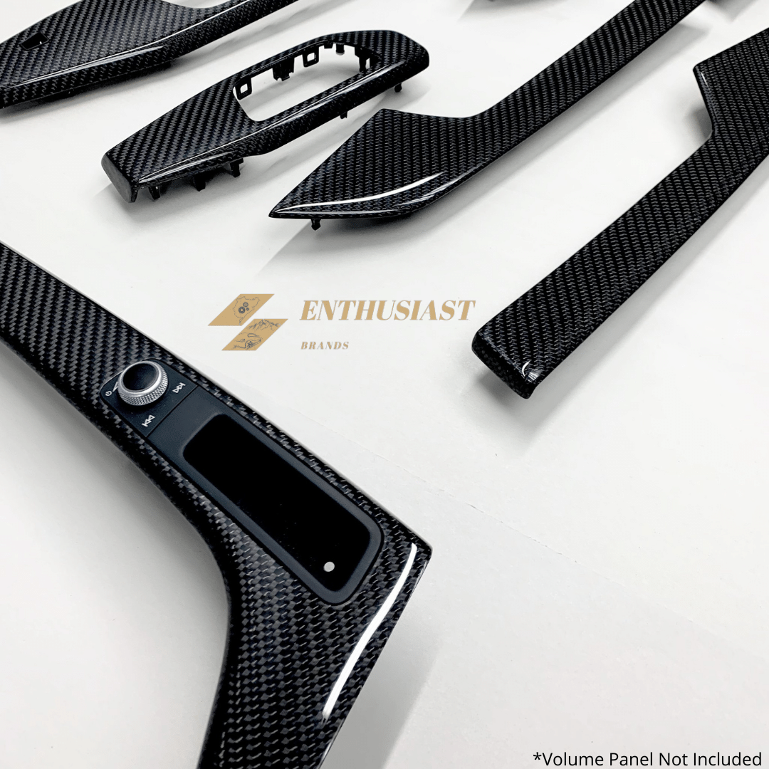 7pc Carbon Fiber Interior Trim Set For Audi A4 /S4 / A5/ S5 /RS5 Sportback B9 2017-2021