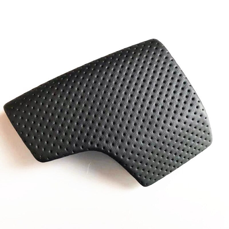 Alcantara, Carbon Fiber, and Black perforated leather Gear Shift Knob cover For Audi C8/D5/4M Models