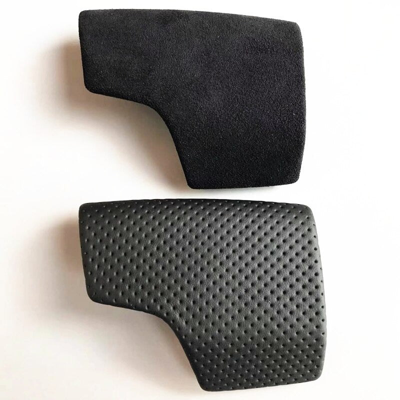 OEM Alcantara or Black perforated leather Gear Shift Knob cover For Audi C8/D5/4M Models