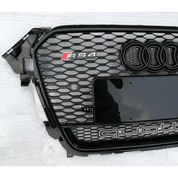 RS Honeycomb Front Grille for 2013-2016 Audi A4/S4/RS4 B8.5 Models - Enthusiast Brands