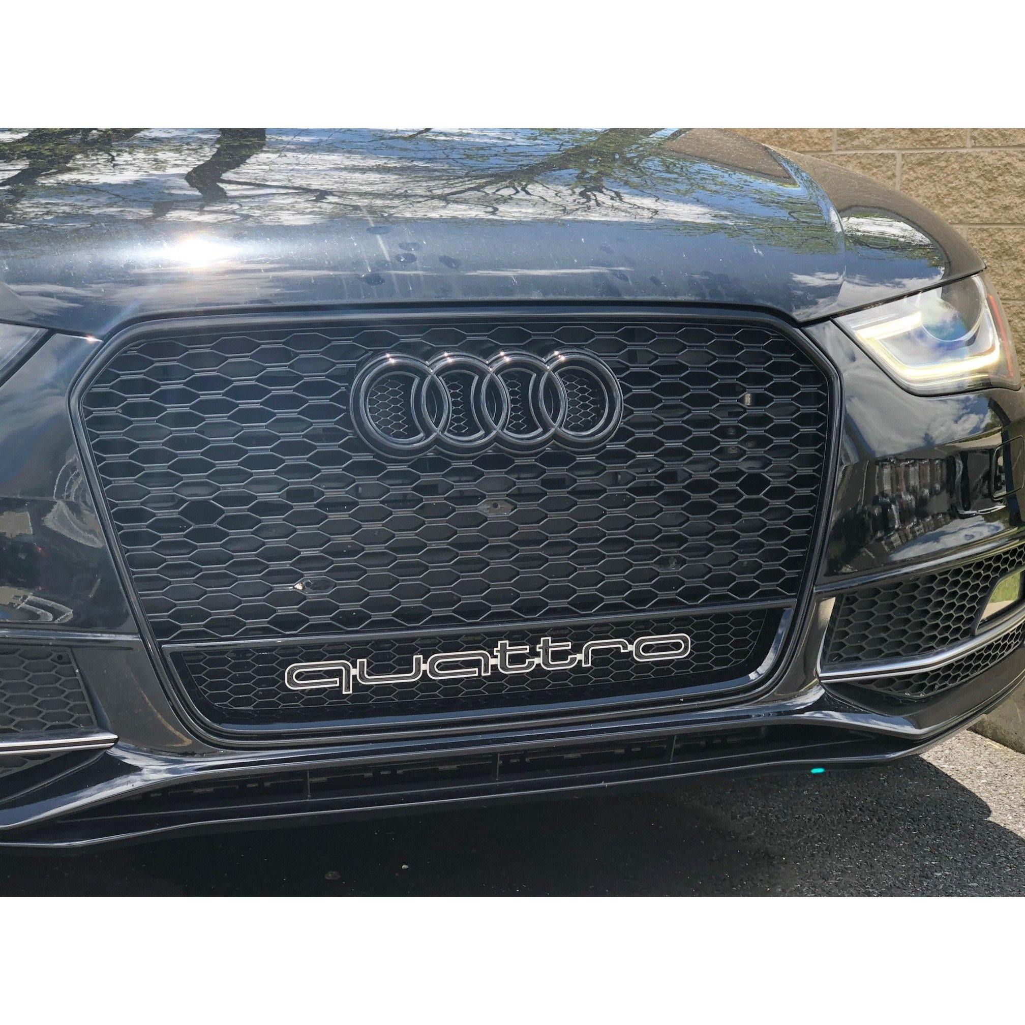 RS Honeycomb Front Grille for 2013-2016 Audi A4/S4/RS4 B8.5 Models - Enthusiast Brands